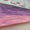 Purple sky seascape painting on canvas - 12x16 in | 30x40 cm