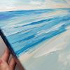 Morning seascape painting on canvas - 20x28 in | 50x70 cm