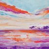 Dawn of Hope Seascape painting on canvas - 12x16 in | 30x40 cm