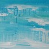 Sapphire mood seascape painting on canvas - 24x48 in | 60x120 cm